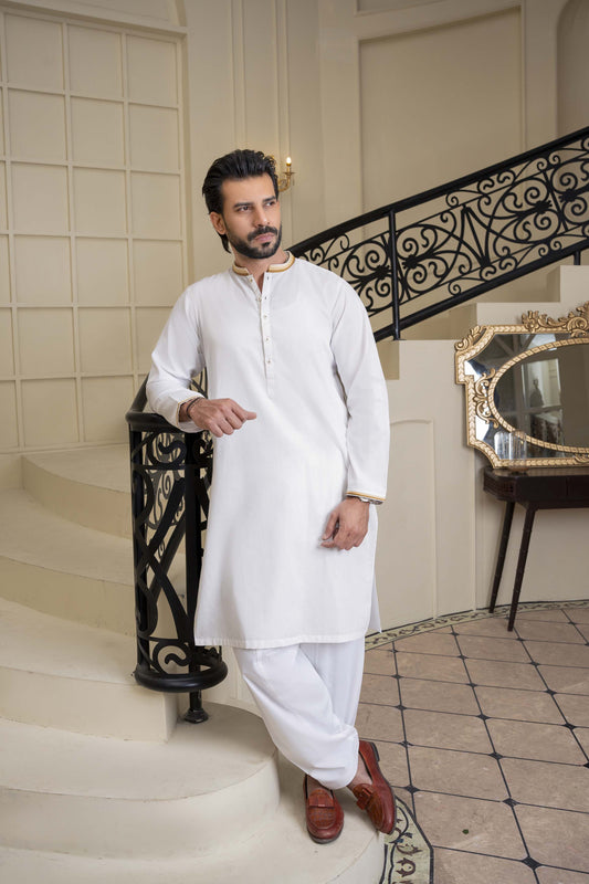 Snow White Kurta Shalwar