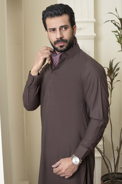 Chocolate Brown Version Wear Kameez Shalwar