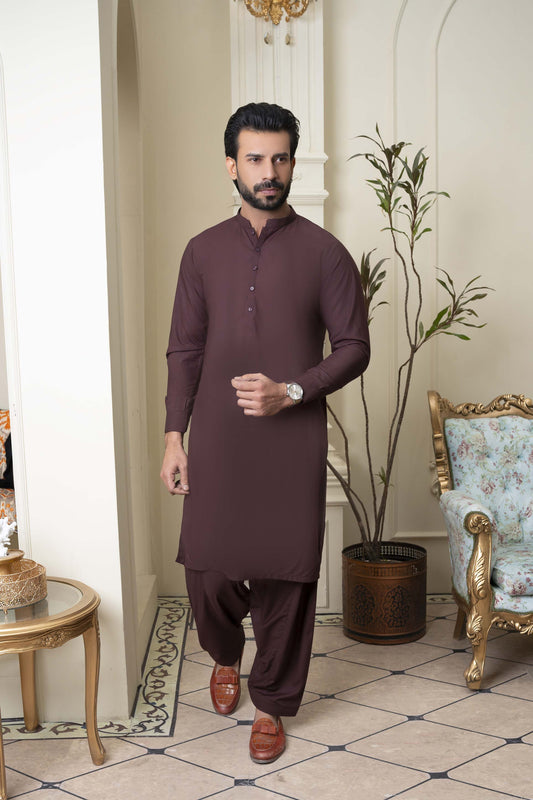 Maroon Version Wear  Kameez Shalwar